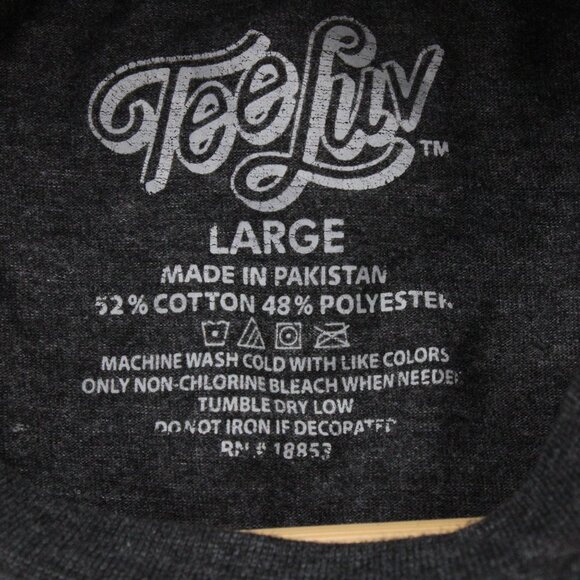 TeeLuv Shirt Mens Large L Gray Short Sleeve Crewneck Count Chocula Graphic Art - Picture 6 of 9